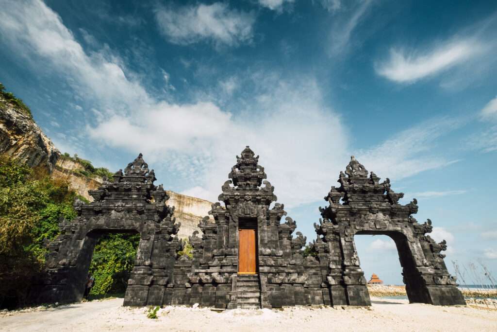 Visa-Free Countries for Indians in 2025 – Full List & Guide 7 bali temple gate entrance beach indonesia
