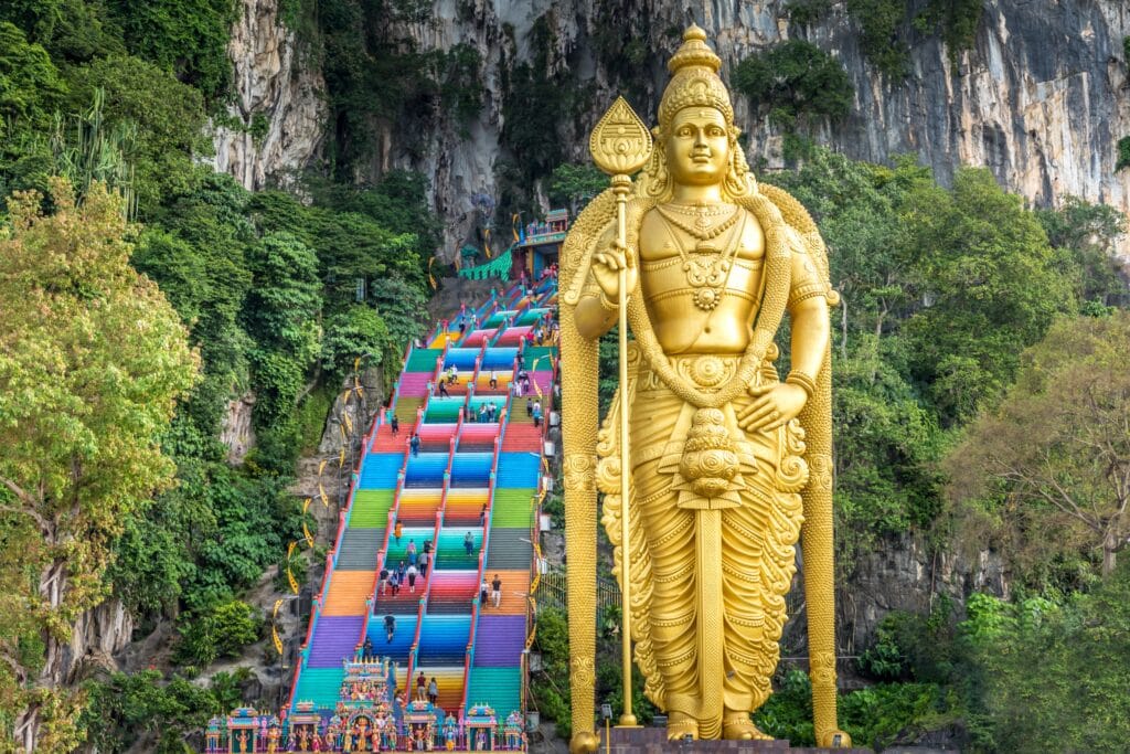 Visa-Free Countries for Indians in 2025 – Full List & Guide 4 golden statue batu caves kuala lumpur