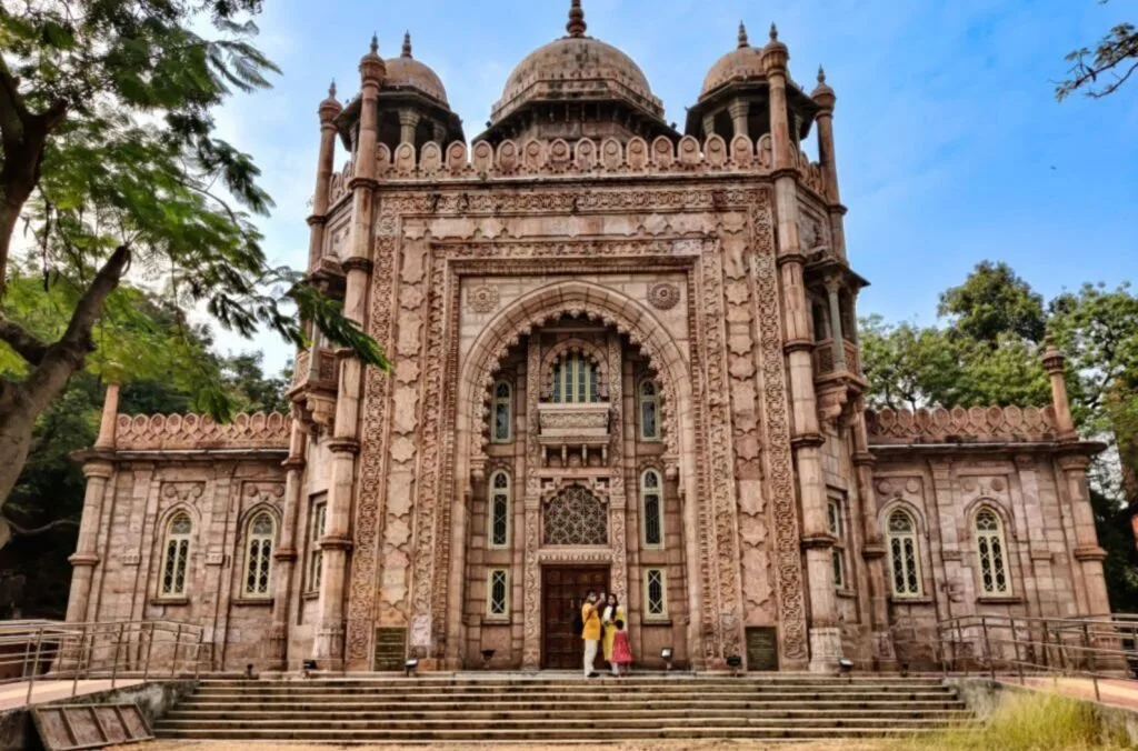 Beautiful facade at the Chennai Government Museum Tamil Nadu India