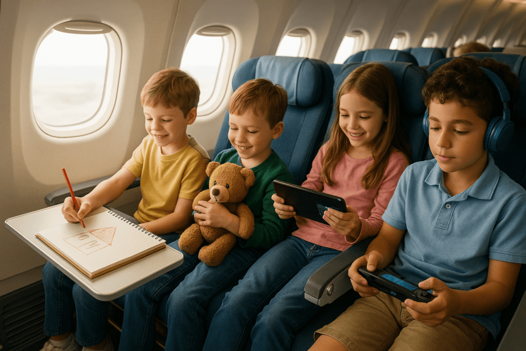 How to Keep Kids Entertained During Long Flights 1 20250508 1543 In Flight Child Entertainment simple compose 01jtqp1cz0e96tkja4prfvcs8p min